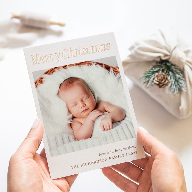 Tarjeta Festiva Con Relieve Metalizado Navidades elegantes | Oro Elegante De Fotografía (Subido por el creador)