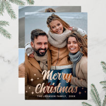 Navidades espumosos 4 Rosa de oro de saludo fotogr