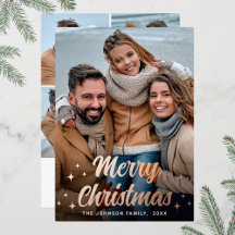 Navidades espumosos 5 Rosa de oro de saludo fotogr