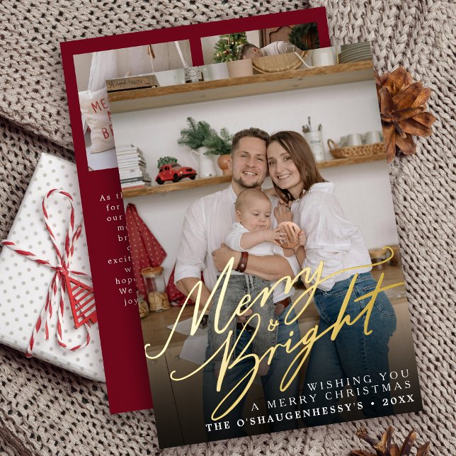 Tarjeta Festiva Con Relieve Metalizado Navidades fotográficos con guiones vivos y fríos (Subido por el creador)