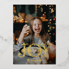 Tarjeta Festiva Con Relieve Metalizado Navidades fotográficos únicos de caligrafía de ale