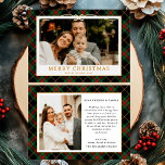 Tarjeta Festiva Con Relieve Metalizado Navidades fotográficos Vintage Green Tartan Plaid<br><div class="desc">Envíe cálidos deseos esta temporada navideña con la tarjeta navideña Vintage Green Tartan Plaid Photo Merriest Navidades. Esta tarjeta combina elegancia intemporal con alegría festiva. Perfecto para extender la alegría de vacaciones a amigos y familia, captura el espíritu acogedor de los Navidades de una manera elegante y personal. Añada un...</div>