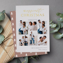 Tarjeta Festiva Con Relieve Metalizado Navidades más amables Relieve metalizado 6 Collage