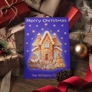 Tarjeta Festiva Con Relieve Metalizado Navidades Personalizado Foto Topography Gold