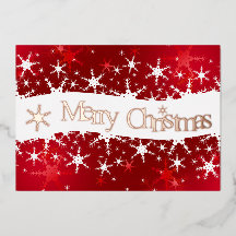 Navidades Rojos Copos de Nieve