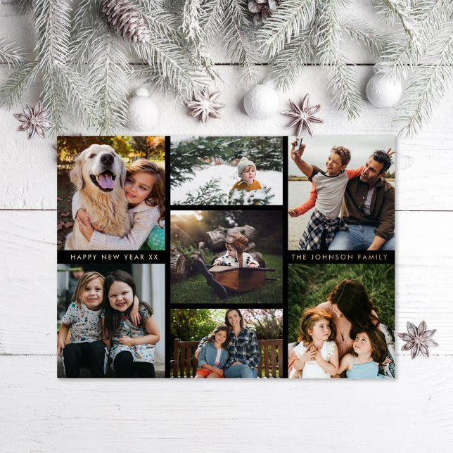 Tarjeta Festiva Con Relieve Metalizado Oro multifoto mínimo (Subido por el creador)
