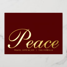 Paz Amor Alegría Tipografía Elegante Burgundy Oro