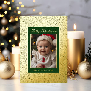 Tarjeta Festiva Con Relieve Metalizado Personalizado de Relieve metalizado Bebé Primera t