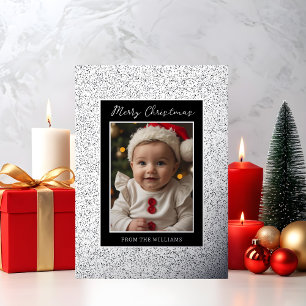 Tarjeta Festiva Con Relieve Metalizado Personalizado de Relieve metalizado Bebé Primera t