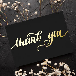 Tarjeta Festiva Con Relieve Metalizado Personalizado Minimal Modern Cute Heart Black Grac