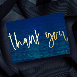 Tarjeta Festiva Con Relieve Metalizado Personalizado Mínimo Moderno Script Navy Blue Grac