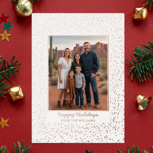 Tarjeta Festiva Con Relieve Metalizado Personalizado Navidades de Relieve metalizado Tarj