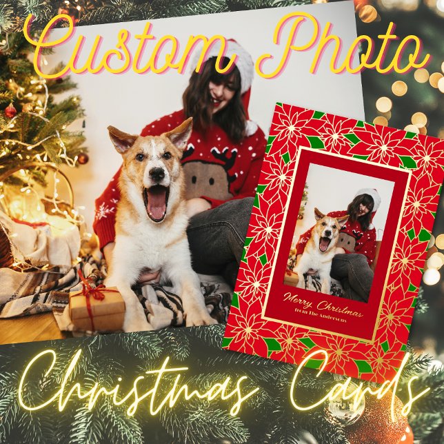 Tarjeta Festiva Con Relieve Metalizado Personalizado Verde Oro Rojo Feliz Navidad (Subido por el creador)