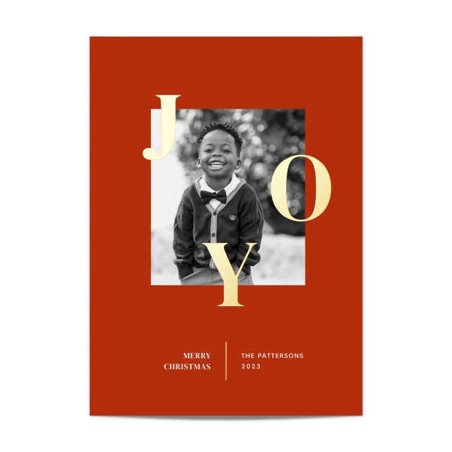 Tarjeta Festiva Con Relieve Metalizado Radiante foto de vacaciones de alegría (Subido por el creador)