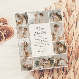 Tarjeta Festiva Con Relieve Metalizado Recuerdos evergreen brillantes | 10 Navidades de f