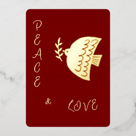 Tarjeta Festiva Con Relieve Metalizado Red profunda, Navidades amarillos y dorados con ma