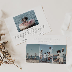 Tarjeta Festiva Con Relieve Metalizado Relieve metalizado De moda Feliz Año De Navidad En