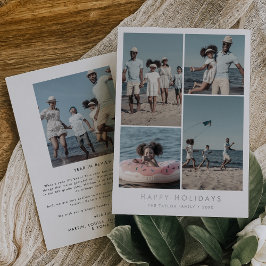 Tarjeta Festiva Con Relieve Metalizado Relieve metalizado de moda Feliz Año festivo en re