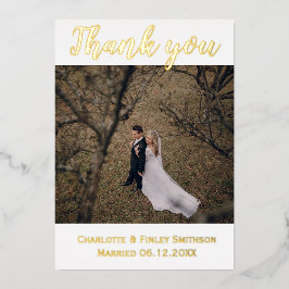 Tarjeta Festiva Con Relieve Metalizado Relieve metalizado dorado moderno 2 foto boda tarj