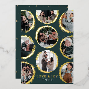 Tarjeta Festiva Con Relieve Metalizado Relieve metalizado dorado Oscuro Verde Elegancia O