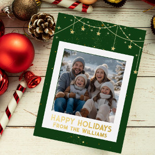 Tarjeta Festiva Con Relieve Metalizado Relieve metalizado Felices Fiestas Navidades Tarje