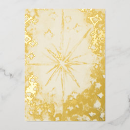 Tarjeta Festiva Con Relieve Metalizado Relieve metalizado Holiday Card gran estrella navi