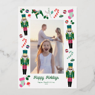 Tarjeta Festiva Con Relieve Metalizado Relieve metalizado navideño personalizado de los n
