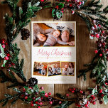 Tarjeta Festiva Con Relieve Metalizado Relieve metalizado real | Feliz Navidad Guión mode<br><div class="desc">¡Añade algo de brillo a tus tarjetas de Navidades con Relieve metalizado oro, plata o oro rosa de verdad! Este clásico y atemporal estilo metálico seguro que añade otro nivel a tus cartas. ¡Envíe saludos de temporada dulce a la familia y amigos con estas modernas tarjetas de fotos! Diseña 4...</div>