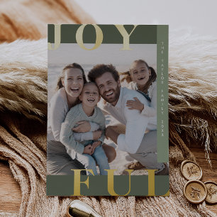 Tarjeta Festiva Con Relieve Metalizado RELIEVE METALIZADO Verde LOTTIE Navidades de fotog