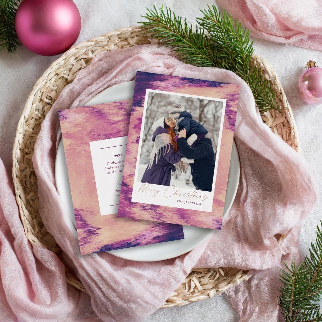 Tarjeta Festiva Con Relieve Metalizado Resumen Fotografía de Frame Merry navidad (Subido por el creador)