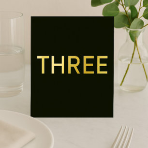 Tarjeta Festiva Con Relieve Metalizado Rótulo de tabla de Boda negro y Relieve metalizado