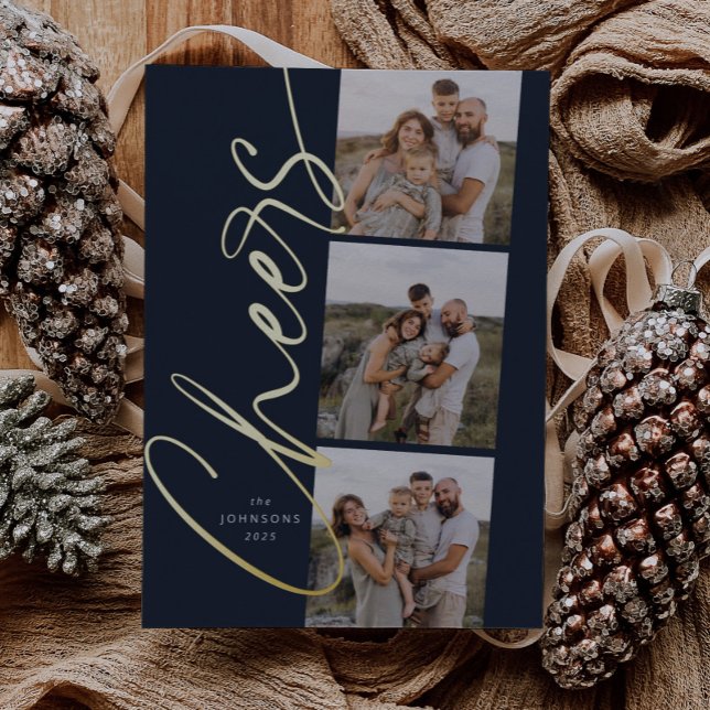 Tarjeta Festiva Con Relieve Metalizado Saludos Azules Sencillos Navidades Elegantes De Gu (Subido por el creador)