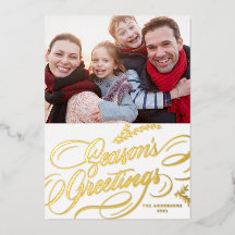 Saludos de temporada Foto de caligrafía elegante