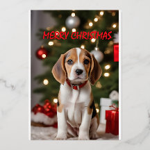 Santa Beagle Cute Perro Feliz Navidad