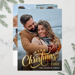 Tarjeta Festiva Con Relieve Metalizado Sencillamente Elegante Navidades De Esparkle 5 FOT