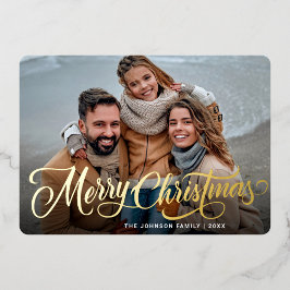 Tarjeta Festiva Con Relieve Metalizado Sencillamente elegante Navidades de esparkle FOTO