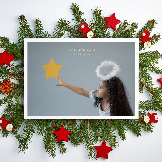 Tarjeta Festiva Con Relieve Metalizado Sencillos Navidades Personalizado de fotograma GOL (Subido por el creador)