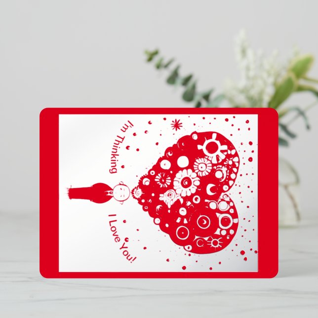 Tarjeta Festiva Con Relieve Metalizado Silencioso (Anverso de pie)