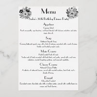 Sofisticada fiesta de cumpleaños con cena con ador