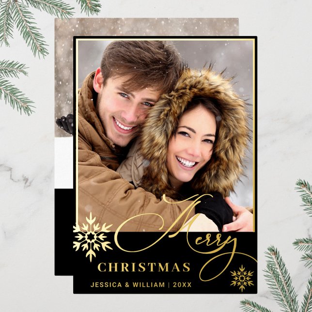 Tarjeta Festiva Con Relieve Metalizado Sparkle Merry Christmas 2 FOTO Saludo al oro (Subido por el creador)