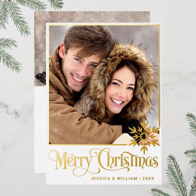 Tarjeta Festiva Con Relieve Metalizado Sparkle Merry Christmas 2 FOTO Saludo al oro (Subido por el creador)