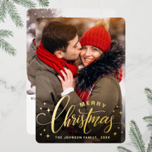 Sparkle Merry Christmas 2 FOTO Saludo al oro