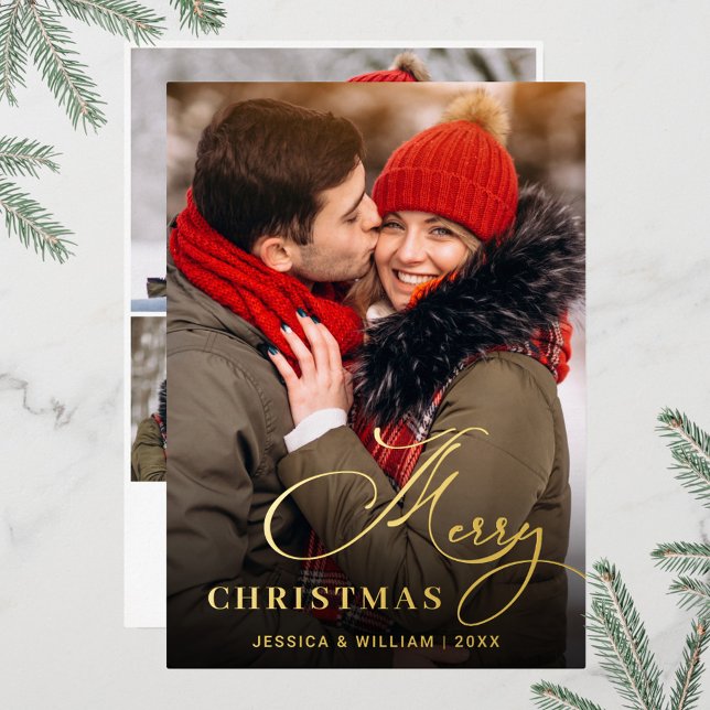 Tarjeta Festiva Con Relieve Metalizado Sparkle Merry Christmas 4 FOTOGRAFÍA Saludando el  (Subido por el creador)