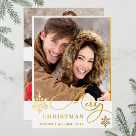 Tarjeta Festiva Con Relieve Metalizado Sparkle Merry Christmas 4 FOTOGRAFÍA Saludando el