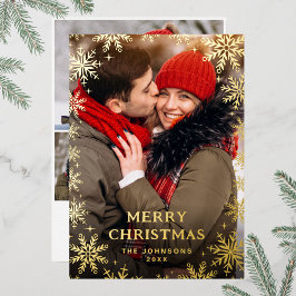Tarjeta Festiva Con Relieve Metalizado Sparkle Merry Christmas 4 FOTOGRAFÍA Saludando el