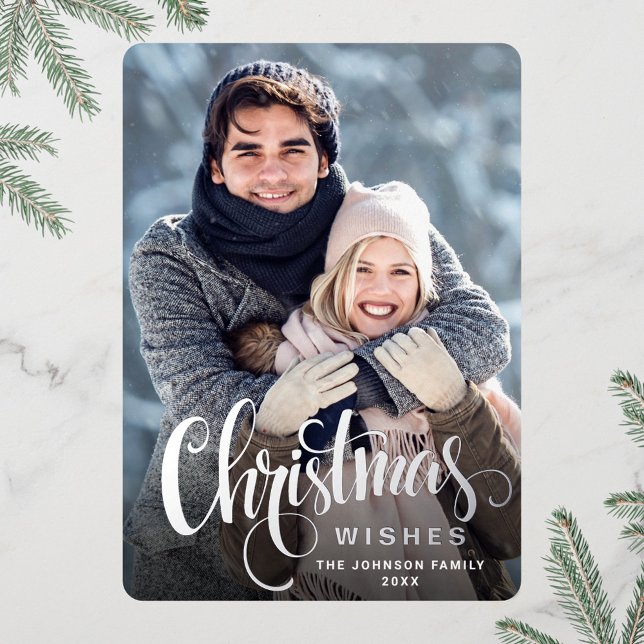 Tarjeta Festiva Con Relieve Metalizado Sparkle Merry Christmas FOTO Grey (Subido por el creador)