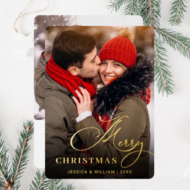 Tarjeta Festiva Con Relieve Metalizado Sparkle Merry Christmas FOTO Grey Gold (Subido por el creador)