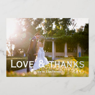 Tarjeta Festiva Con Relieve Metalizado Superposición de boda de papel de aluminio de amor