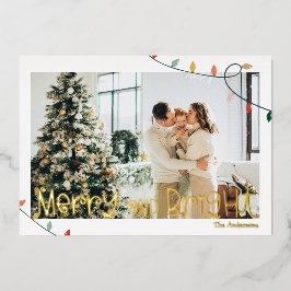 Tarjeta Festiva Con Relieve Metalizado Tarjeta de feriado para Relieve metalizado fotográ