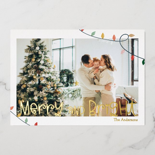 Tarjeta Festiva Con Relieve Metalizado Tarjeta de feriado para Relieve metalizado fotográ (Anverso)